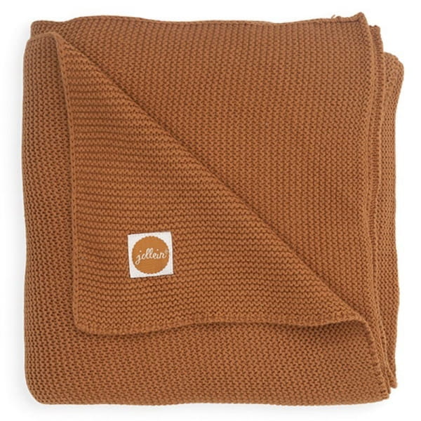 Jollein - Baby &amp; Kids - Jollein  -  Kocyk Tkany 75 x 100 cm Basic Knit Tog 1.0 Caramel