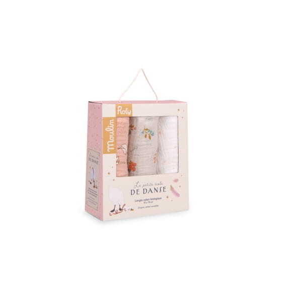 Moulin Roty           -        Zestaw 3 Muślinowych Pieluszek 667273