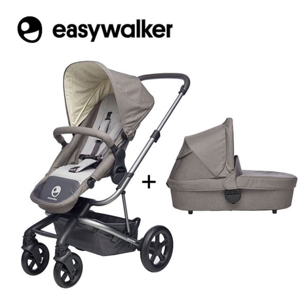 Easywalker  -  Harvey Wózek Głęboko - Spacerowy Steel Grey (zawiera Stelaż, Siedzisko z Budką i Pałąkiem)