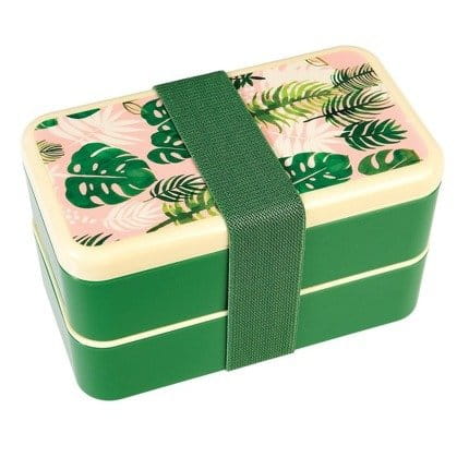 Rex London - Lunchbox Bambusowy w Stylu Vintage, Tropikalne Palmy
