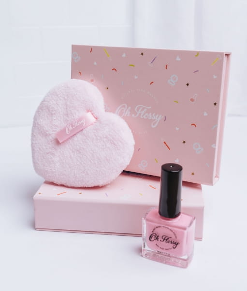Oh Flossy - Oh Flossy, Lakier do Paznokci Jasny Róż/nude, 12 Ml, Bio Brokat, Roślinna Formuła