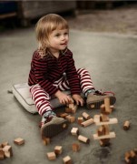 Wooden Story - Drewniana Układanka Wieża – Kolorowa