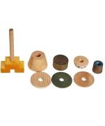 Wooden Story - Układanka Lala Stick Fig No.03 – Kolorowa