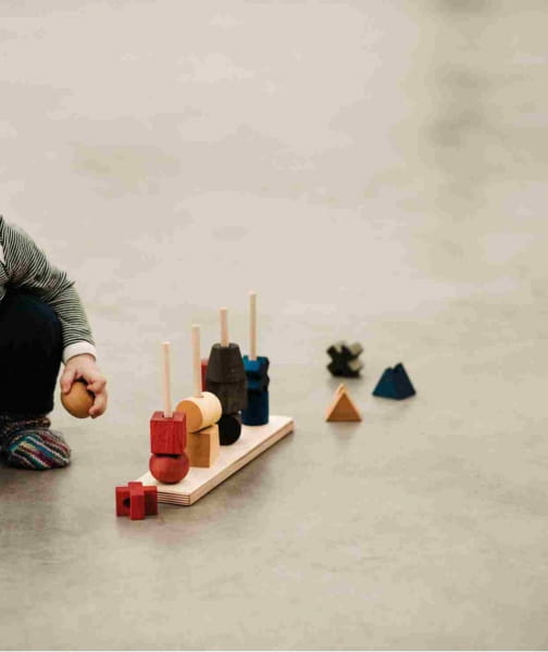 Wooden Story - Drewniana Układanka Płotek xl – Kolorowa
