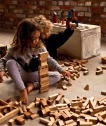 Wooden Story - Drewniane Klocki w Worku – Surowe, 50 Elementów