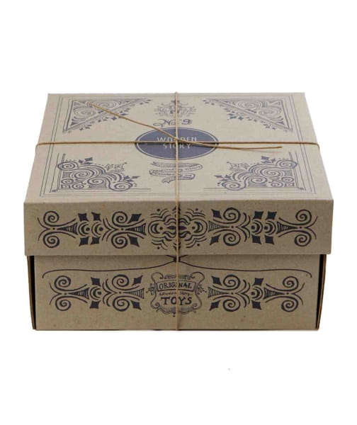 Wooden Story - Drewniane Klocki do Sortowania Kształtów – Naturalne xl