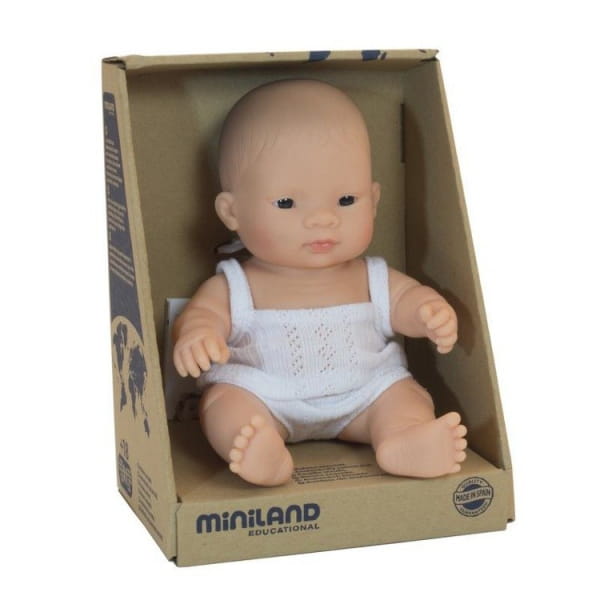Miniland          -          Lalka dzidziuś Dziewczynka Azjatka 21cm Miniland Baby