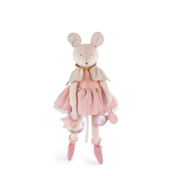 Moulin Roty                     -                       Przytulanka Maskotka Aktywizująca Myszka Mała Szkoła Tańca 667078