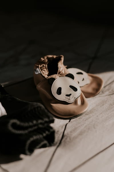 Paputki   -   Papcie Kapcie do Przedszkola  -  Beż panda