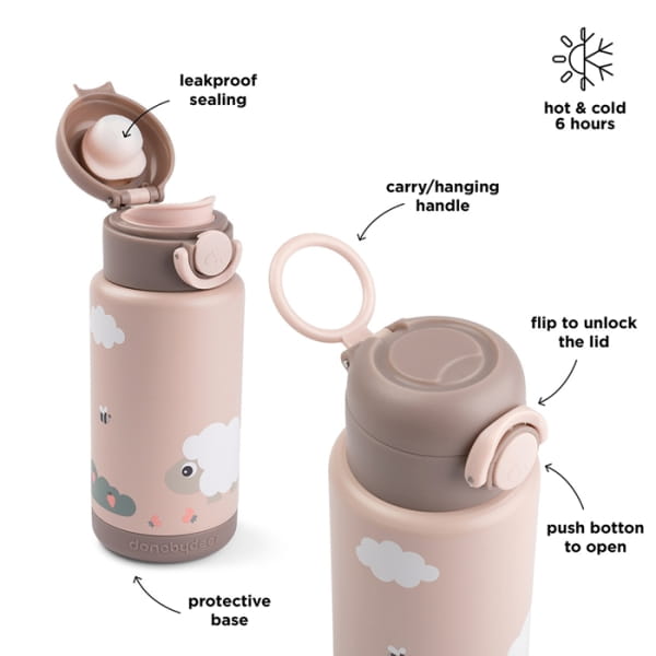 Done by Deer - Done by Deer Butelka Termiczna 340ml Tiny Farm Powder