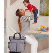 Skip hop  -  Torba duo  -  Signature Hearther Grey