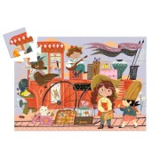 Puzzle Tekturowe Djeco - Mia w Podróży, 36 Elementy