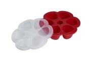Beaba  -  Silikonowy Pojemnik do Mrożenia 6 x 90 ml red