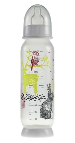 Beaba  -  Butelka Antykolkowa z Uchwytem 330ml Bunny Yellow
