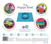 Ezpz  -  Silikonowa Miseczka z Podkładką 2w1 Happy Bowl Różowa