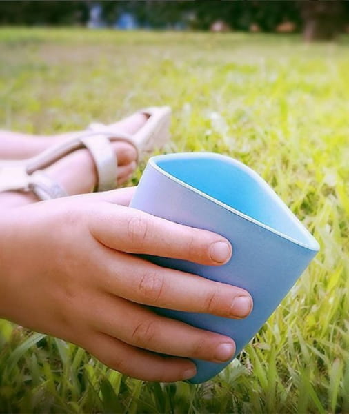 Ekoala  -  Kubki z Bioplastiku, Zielony + Niebieski, 4m+, 2 Szt.