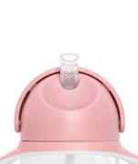 Kidodo  -  Bidon z Obciążoną Słomką, Różowy, 260 ml,  6m+