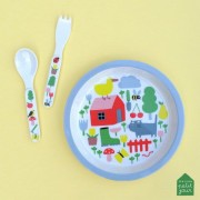 Maison Petit Jour® - Zestaw Sztućców Dla Dziecka, 2 El., Wiejska Sielanka | Maison Petit Jour®
