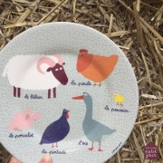 Maison Petit Jour® - Talerz Deserowy fi 20 cm Dla Dzieci, Seria Farma | Maison Petit Jour®