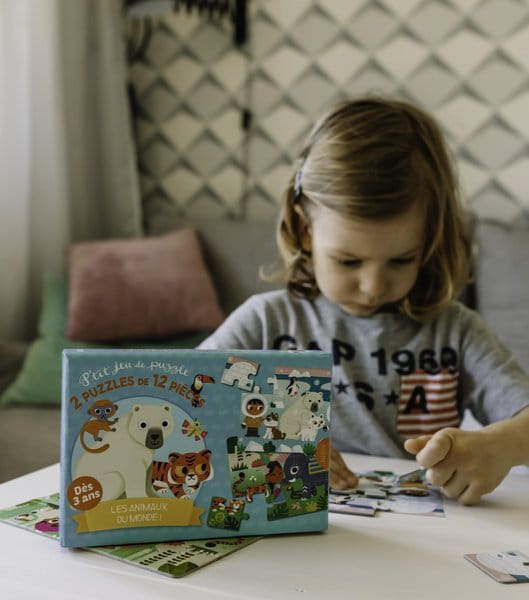 Auzou - Zestaw 2x Puzzle Antarktyda i Dżungla 3+ 61950