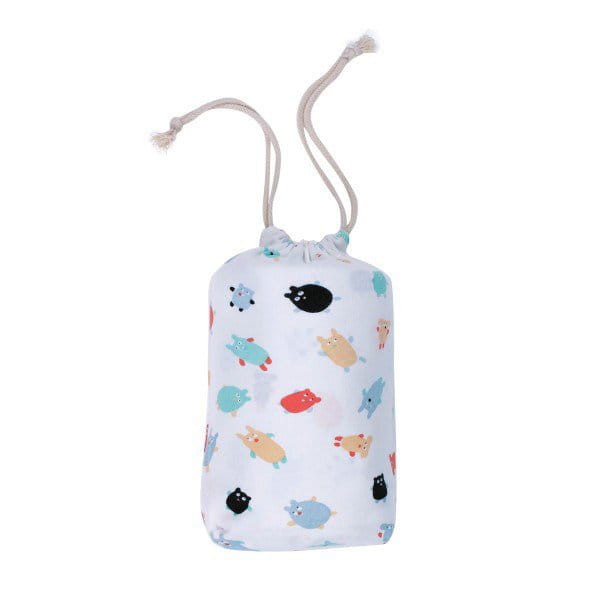 Maison Petit Jour® - Dwustronny Koc Bawełniany Dla Niemowlaka, Doudous, Puchaci Przyjaciele | Maison Petit Jour®