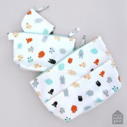 Maison Petit Jour® - Mały Portfelik, Portmonetka, Seria Doudous, Puchaci Przyjaciele | Maison Petit Jour®