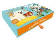 Auzou - Zestaw 2x Puzzle Antarktyda i Dżungla 3+ 61950
