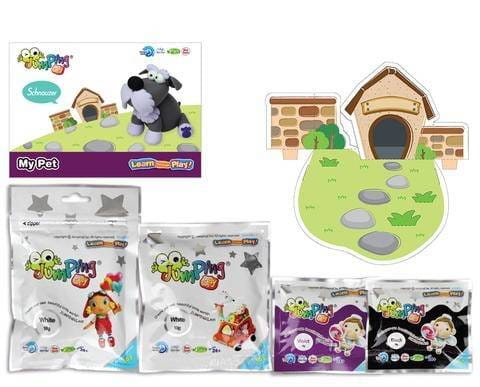 JumpingClay - Jumping Clay | Zestaw Kreatywny Piesek  -  Sznaucer