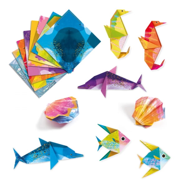 Djeco      -      Origami Morskie Zwierzęta (metaliczne) Dj08755