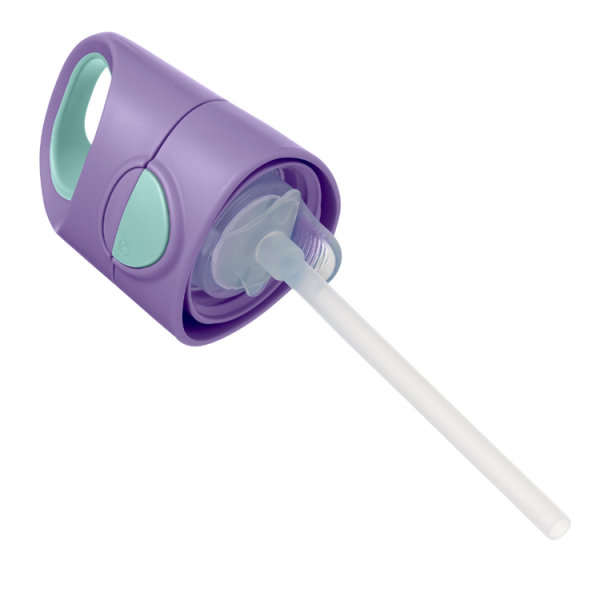 B.BOX - Butelka Tritanowa ze Słomką 450 Ml, Lilac Pop, B.box
