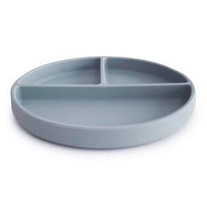 Mushie   -    Talerzyk Silikonowy z Przyssawką Powder Blue