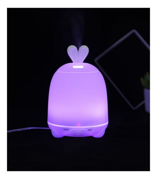 Rabbit &amp; Friends  -  Lampka i Dyfuzor 2w1 Królik Różowy