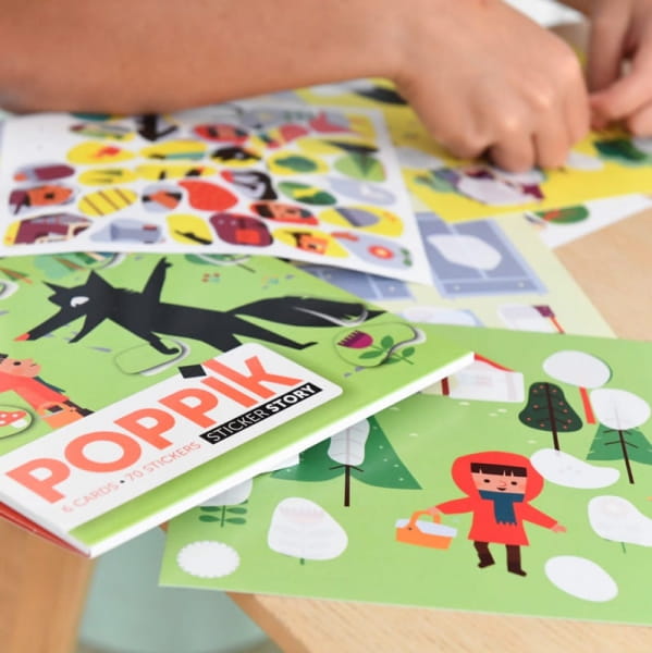 Poppik        -       Naklejki Bajkowe Opowieści    -    Czerwony Kapturek