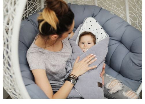 Sleepee  -  Rożek Niemowlęcy Royal Baby Grey - Grey