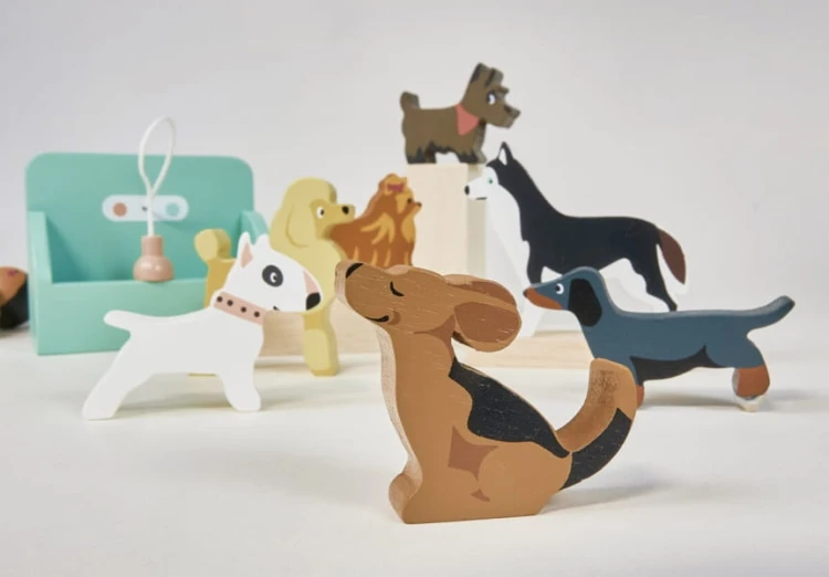 tender leaf toys - Drewniane Figurki do Zabawy  -  Salon Piękności Dla Psów, Tender Leaf Toys