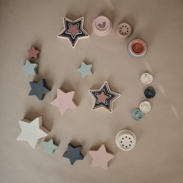 mushie -  Piramida układanka Sensoryczna Nesting Star