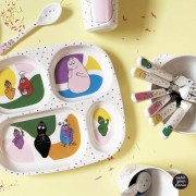 Petit Jour Paris® - Zestaw Sztućców Dla Dziecka, 3 El., Barbapapa | Petit Jour Paris®