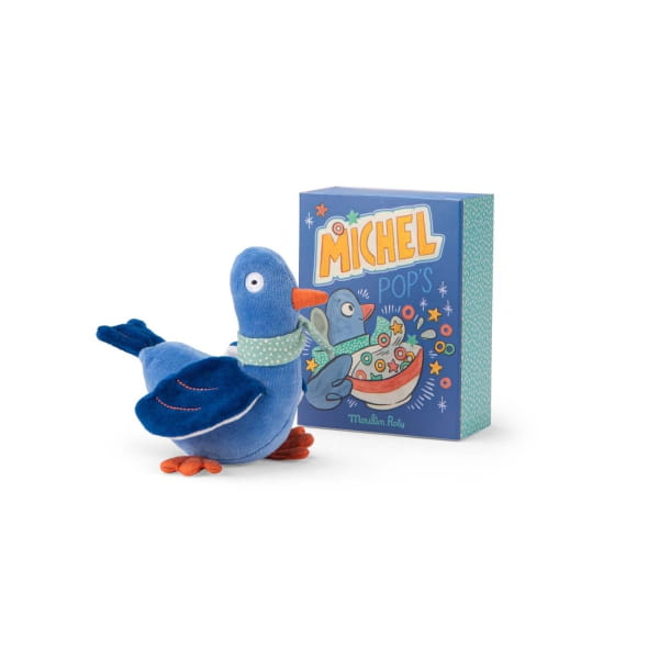 Moulin Roty                 -      Maskotka  -  Grzechotka Gołąb Michel w Pudełku 684011