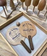 Wooden Story - Drewniane Paletki do Gry Obróć i Odbij 2 Szt.