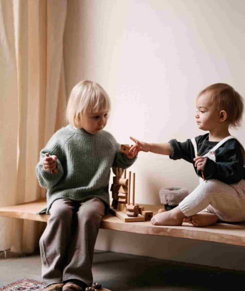 Wooden Story - Drewniana Układanka Płotek – Naturalna