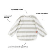 Done by Deer - Done by Deer Śliniak z Rękawami Stripes Sand