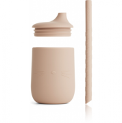 Liewood    -    Silikonowy Kubek Niekapek Ellis Sippy Cup  -  Cat Rose
