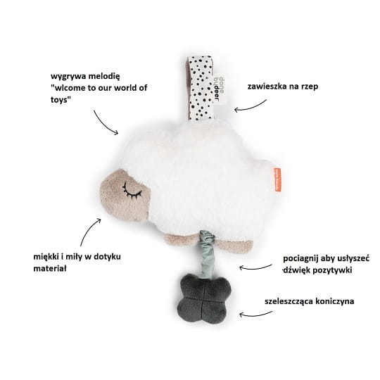 Done by Deer - Pozytywka Dla Niemowlaka Owieczka Sheepy Sand