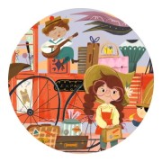 Puzzle Tekturowe Djeco - Mia w Podróży, 36 Elementy