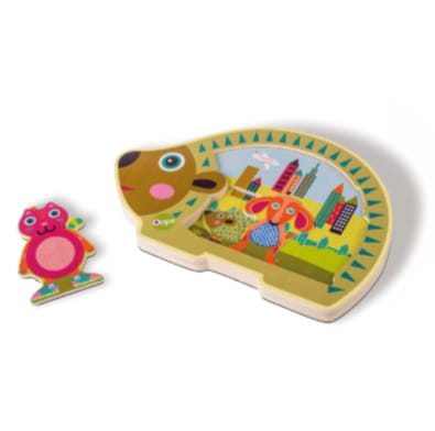 Oops  -  Drewniane Puzzle Warstwowe 3d Miasto