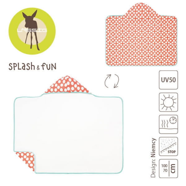 Lassig  -  Ręcznik z Kapturem Jolly Dots 0 - 24m