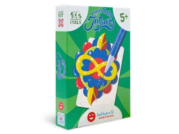 Sabbiarelli  -  Magiczny Piasek do Kolorowania, Pocket Kit, Mandala, 5l+
