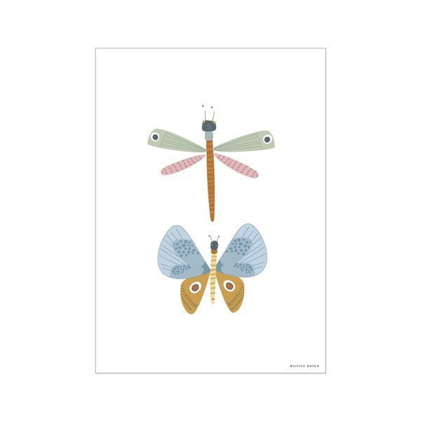 Little Dutch - Little Dutch Plakat Dwustronny a3  -  Motyle Pw11011000
