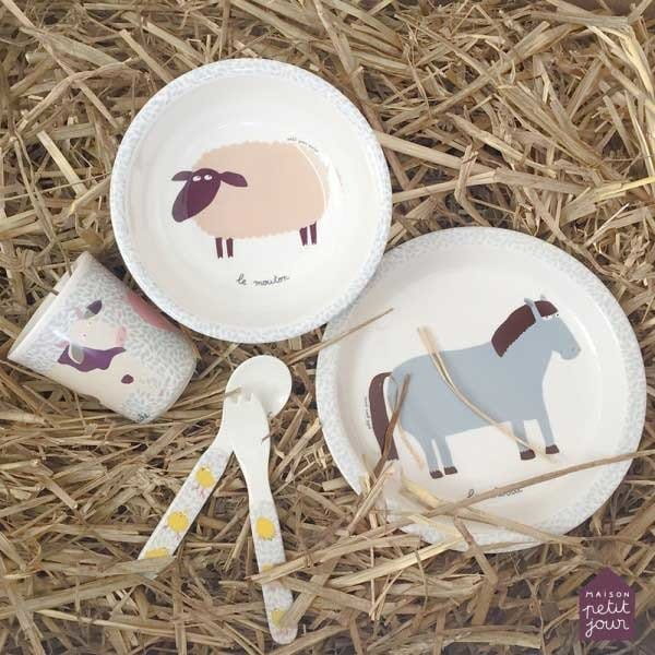 Maison Petit Jour® - Mały Kubek do Napojów Dla Dziecka, Seria Farma