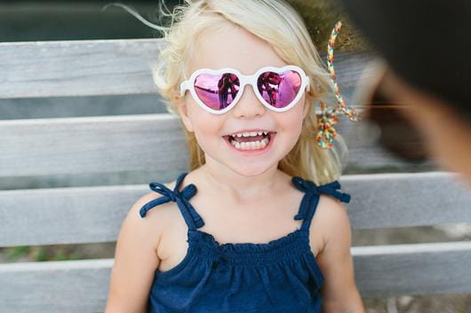 Babiators  -  Okulary Przeciwsłoneczne z Polaryzacją Serca Blue Series – the Sweetheart  0 - 2lat